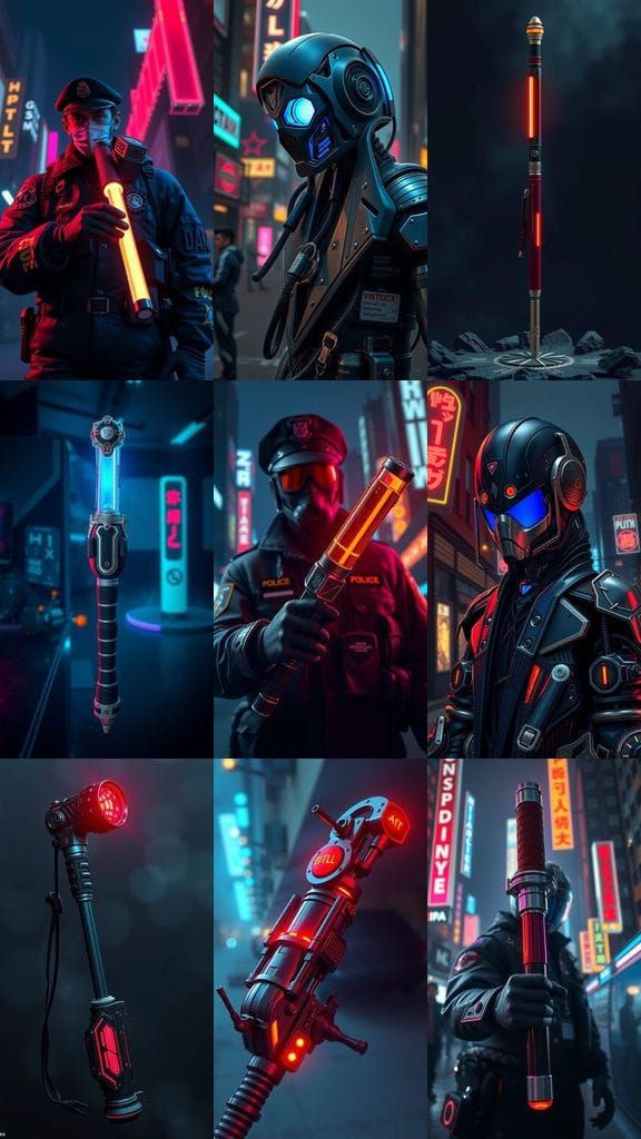 Hi-Tech Non-Lethal Weapon as Detailed Matte Painting