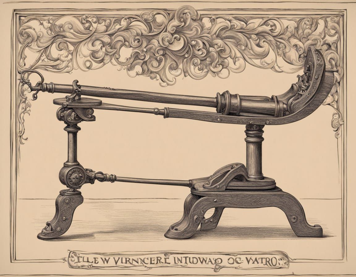 Victorian Heel-scratcher in Da Vinci Style