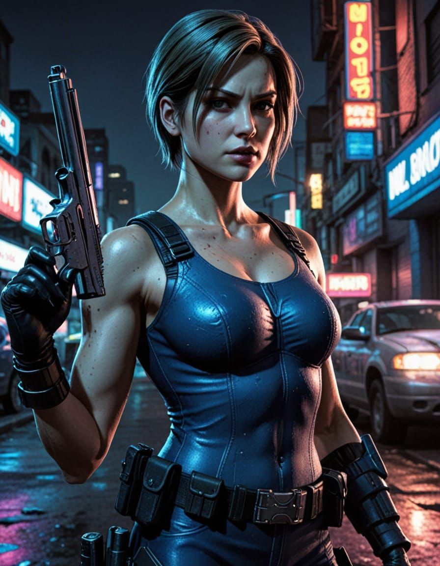 Jill Valentine in Comic Book Style
