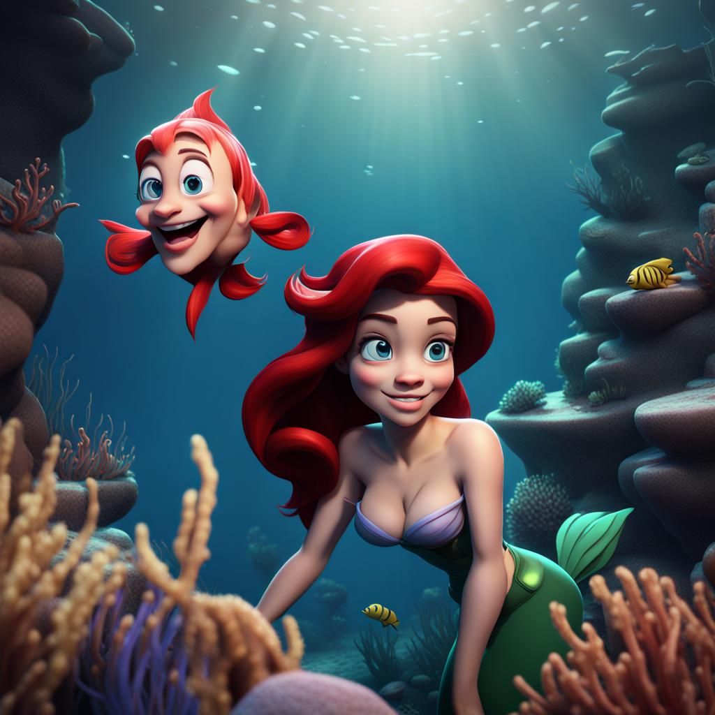 Ariel and Sebastian: Under the Sea in 3D