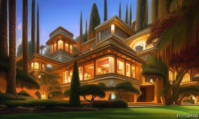Luxurious Futuristic California Mega Mansion
