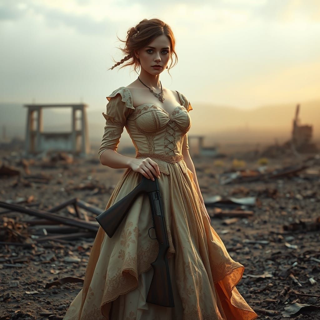 War-Torn Bride Seeks Solace in a Ruined Motherland