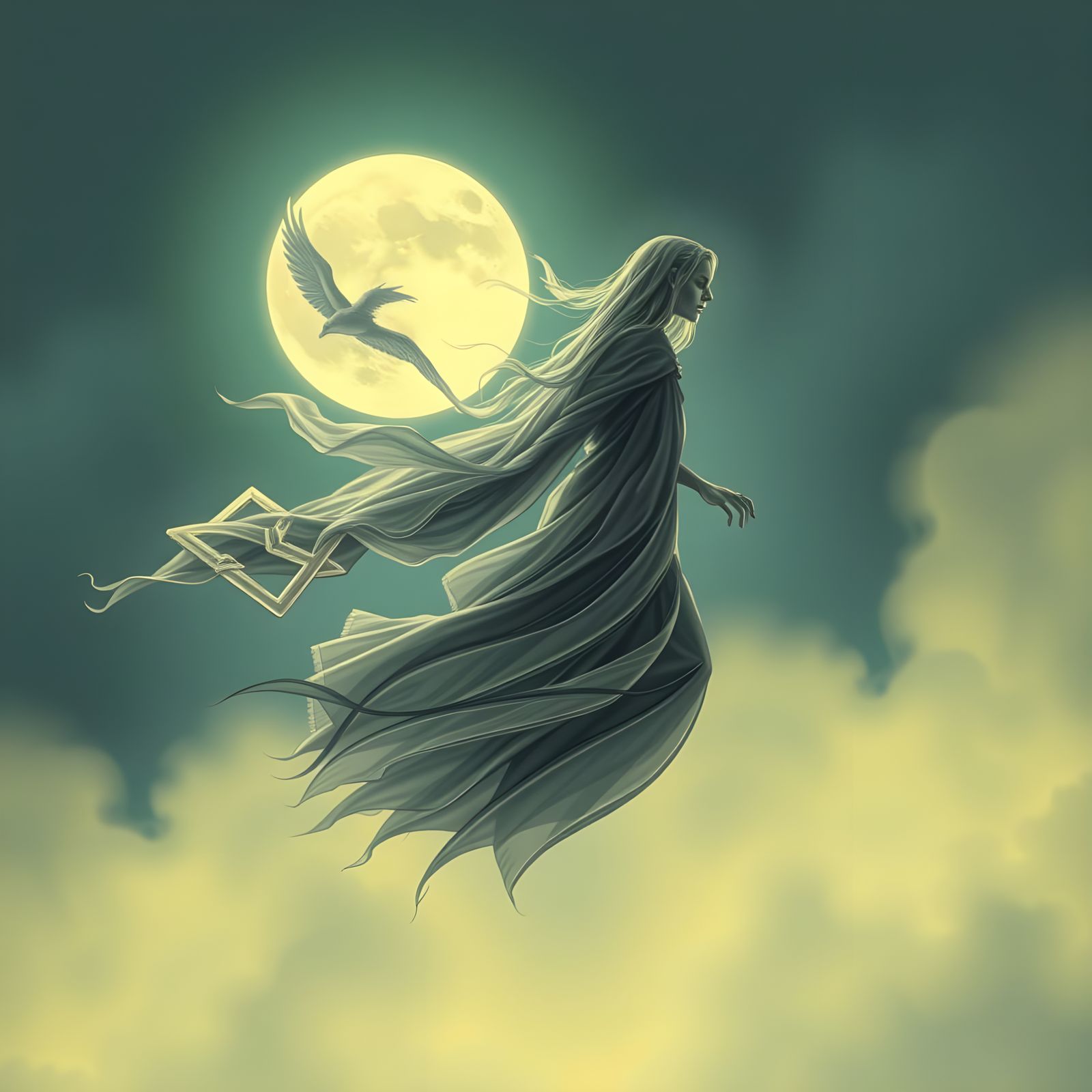 Smokelike Banshee Tracing Celtic Symbols