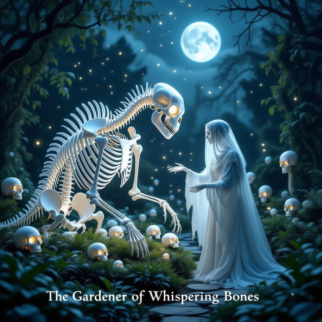Ethereal Bone Garden of the Whispering Gardener