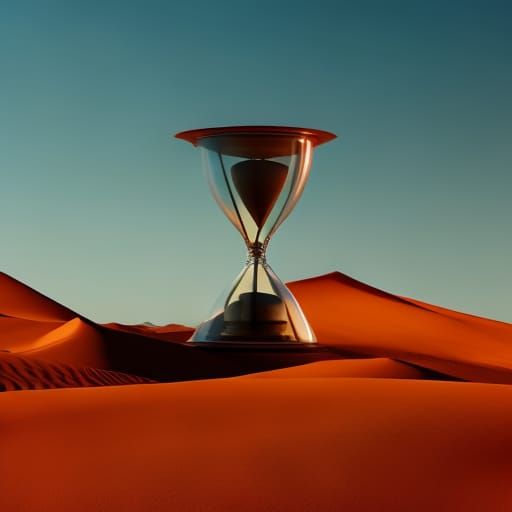The sand inside the hourglass will make a dune