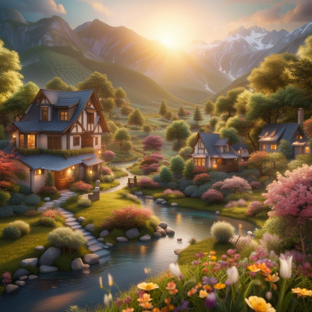 Photorealistic World United in Peace: 8K Ultra HD