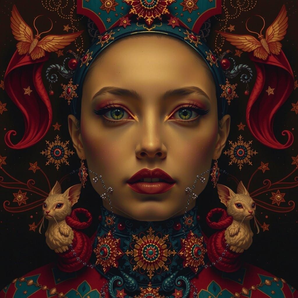 Intense Vibrant Colors Dissolve Entropy in Luxurious Spectac...