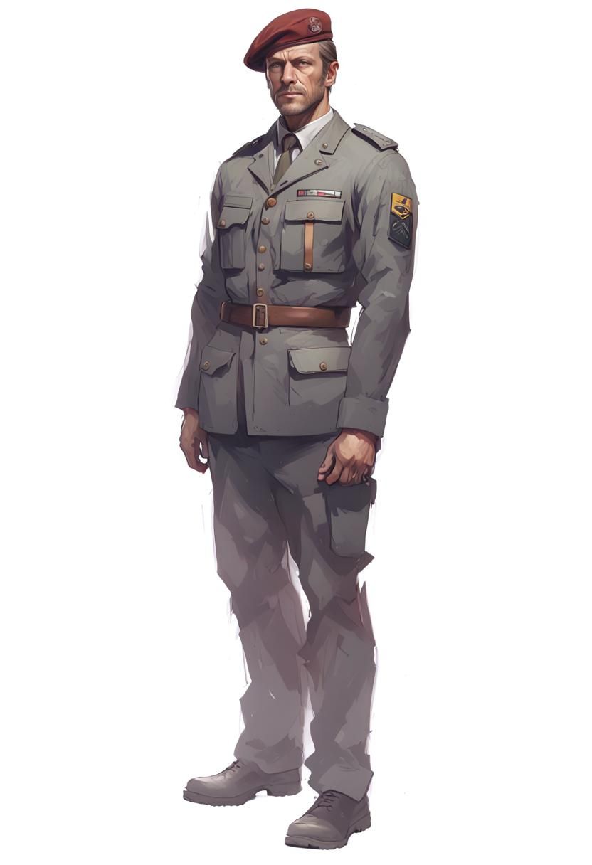 Colonel Portrait in Artstation Style
