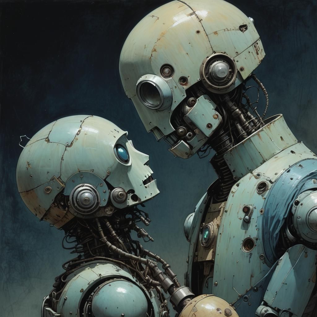 Retrofuturist Robots on a Decayed Planet