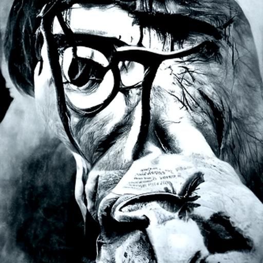 Atticus Finch: Hyperdetailed Charcoal Drawing