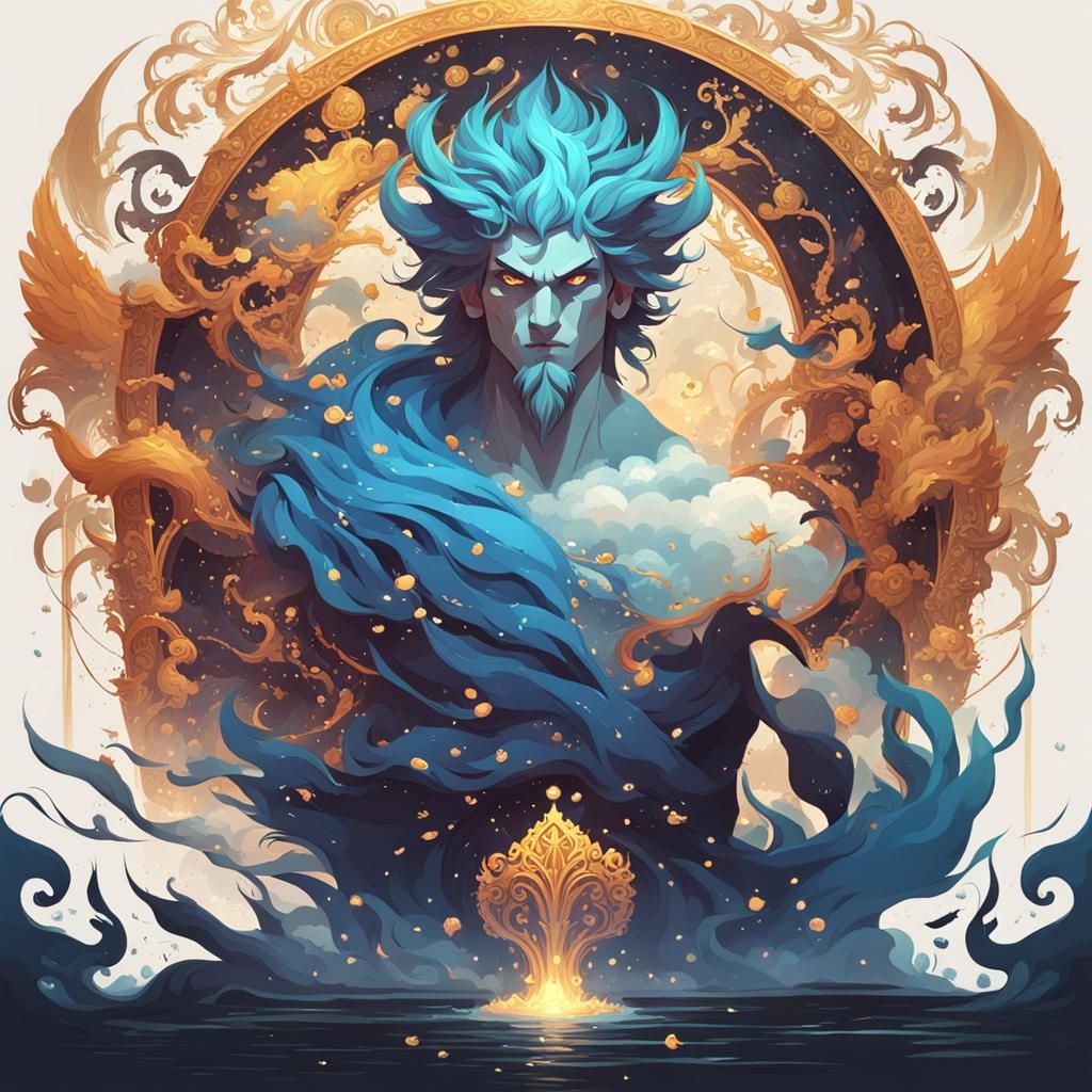 Epic Hades Illustration with Dynamic Lighting