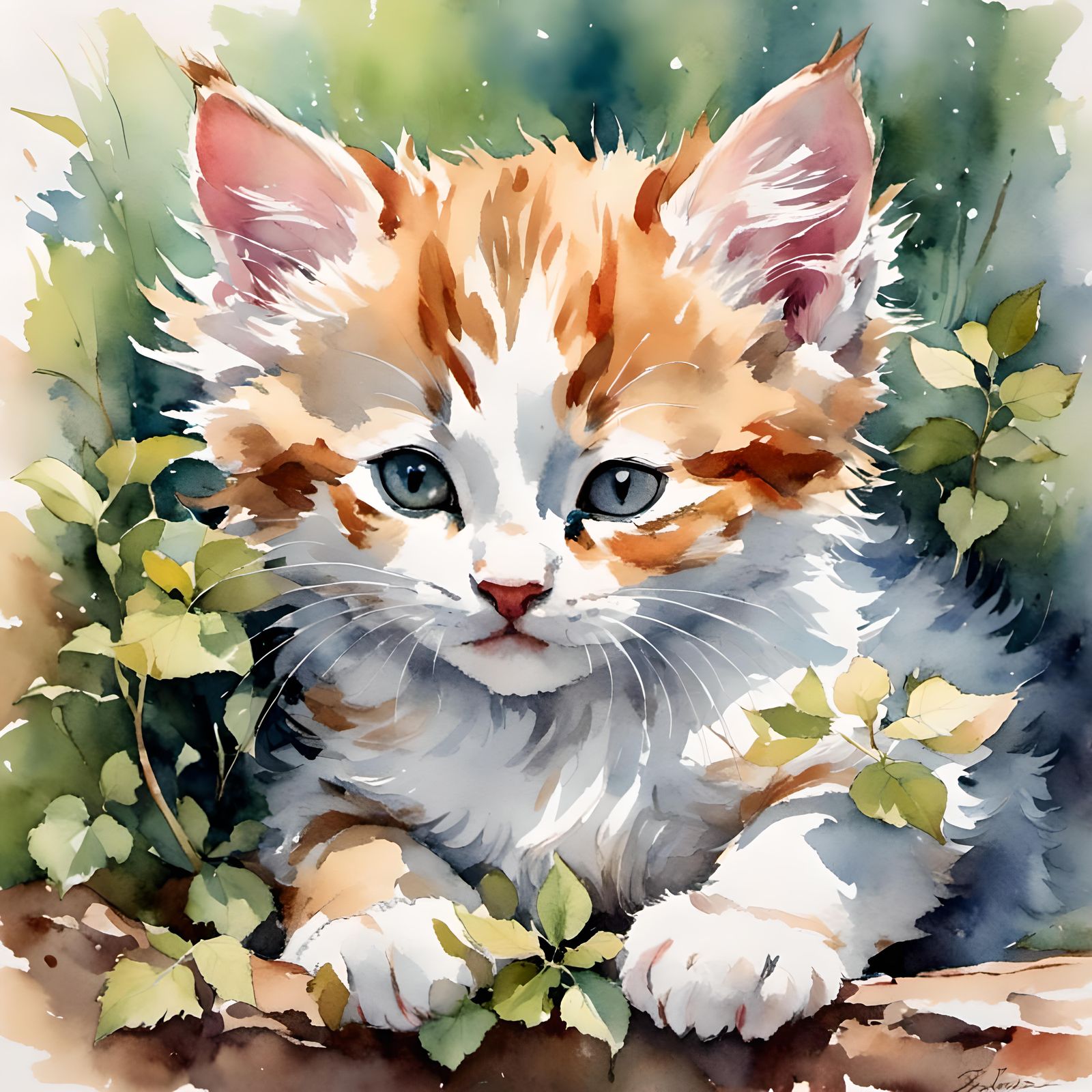 Sleepy Kitten in Soft Focus