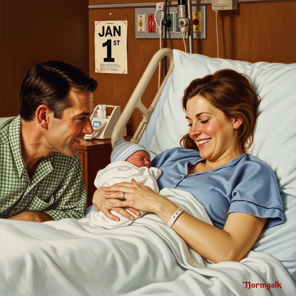 Tender Family Joy: Newborn and New Year's Day