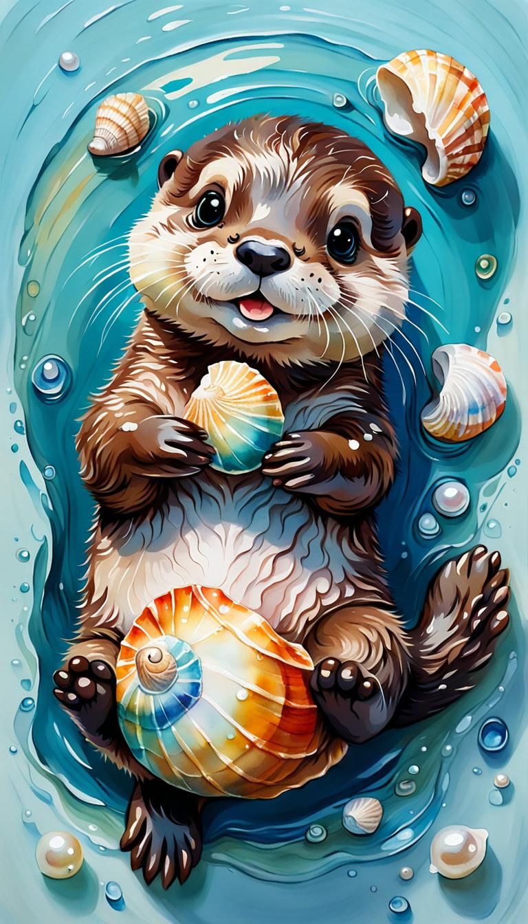 Baby otter