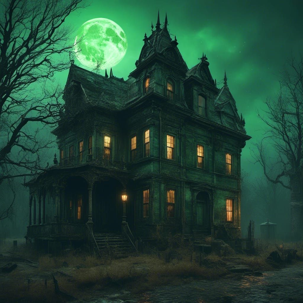 Decaying Salem Witch Museum in Fallout Style