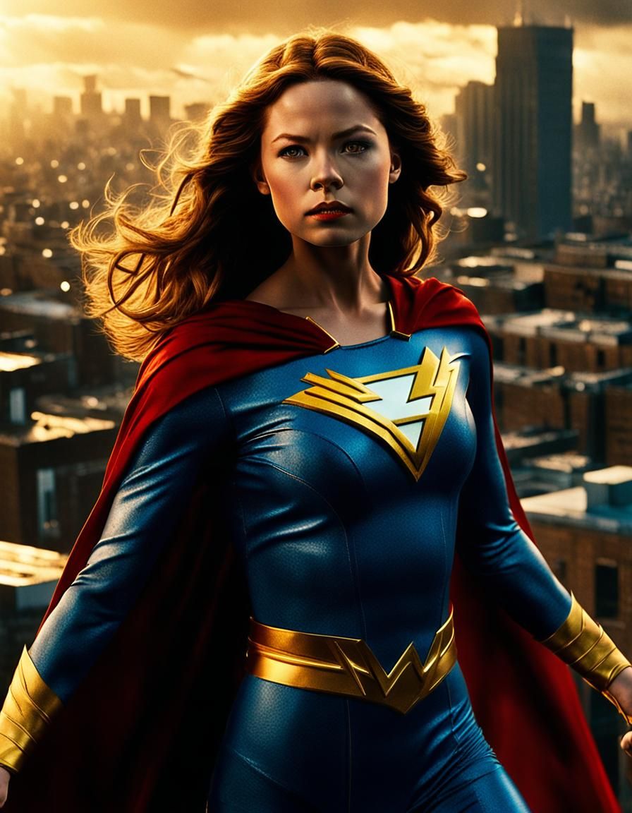 Mary Marvel Film Still in Cinematic Realism