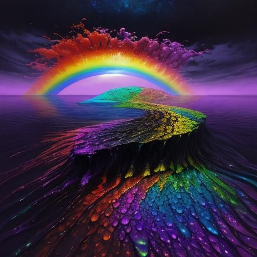 Woman with Dragon Scales in Surrealist Oil Painting