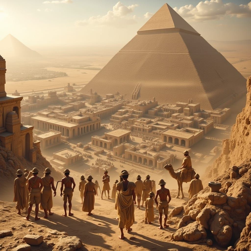 Ancient Egyptian Pyramid Construction: Epic Realism