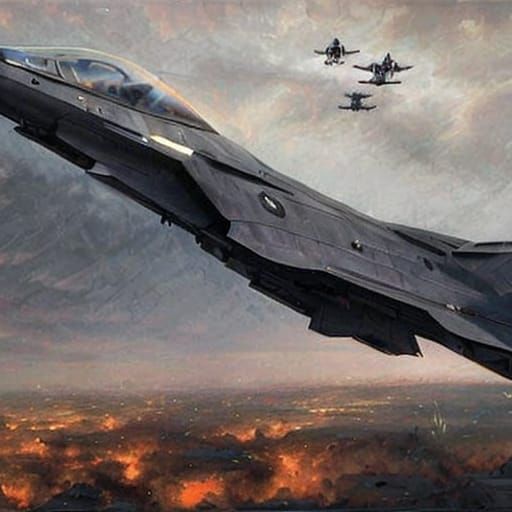 Futuristic War Scene