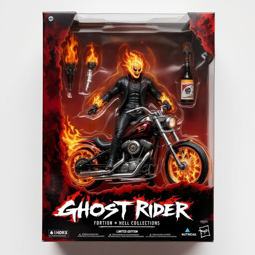 Ghost Rider Action Figure in Limited Edition Flames