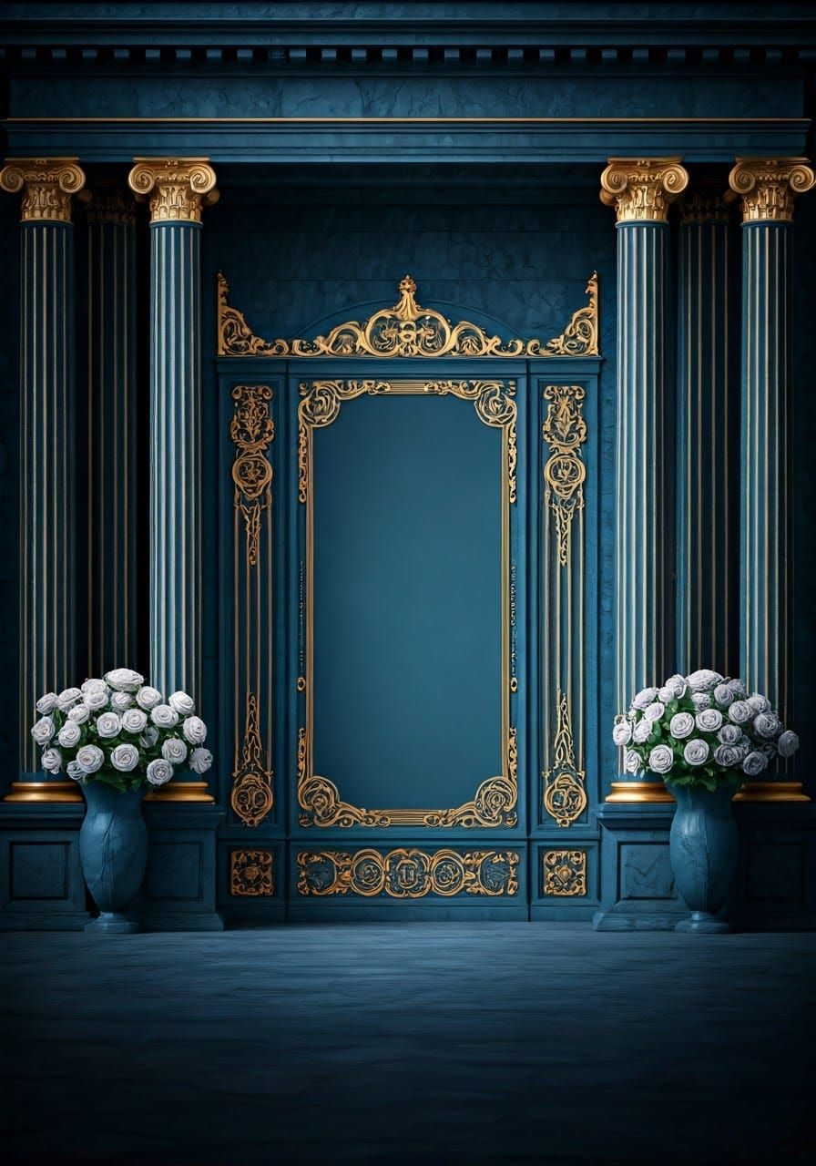 Regal Hasidic Title Page in Luxurious Baroque Style