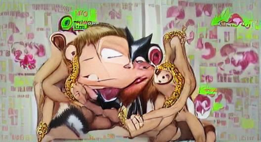 Suggestive Anime Scene with Two Characters