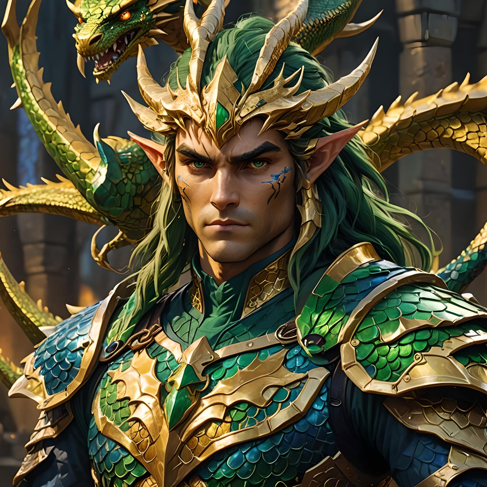 Dragonoid Link from Zelda: Fantasy Concept Art