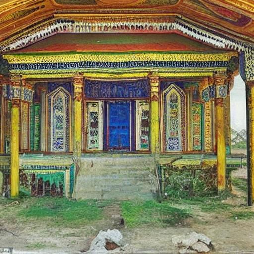 Temple Ruins: Serebriakova and Warhol Inspired Art