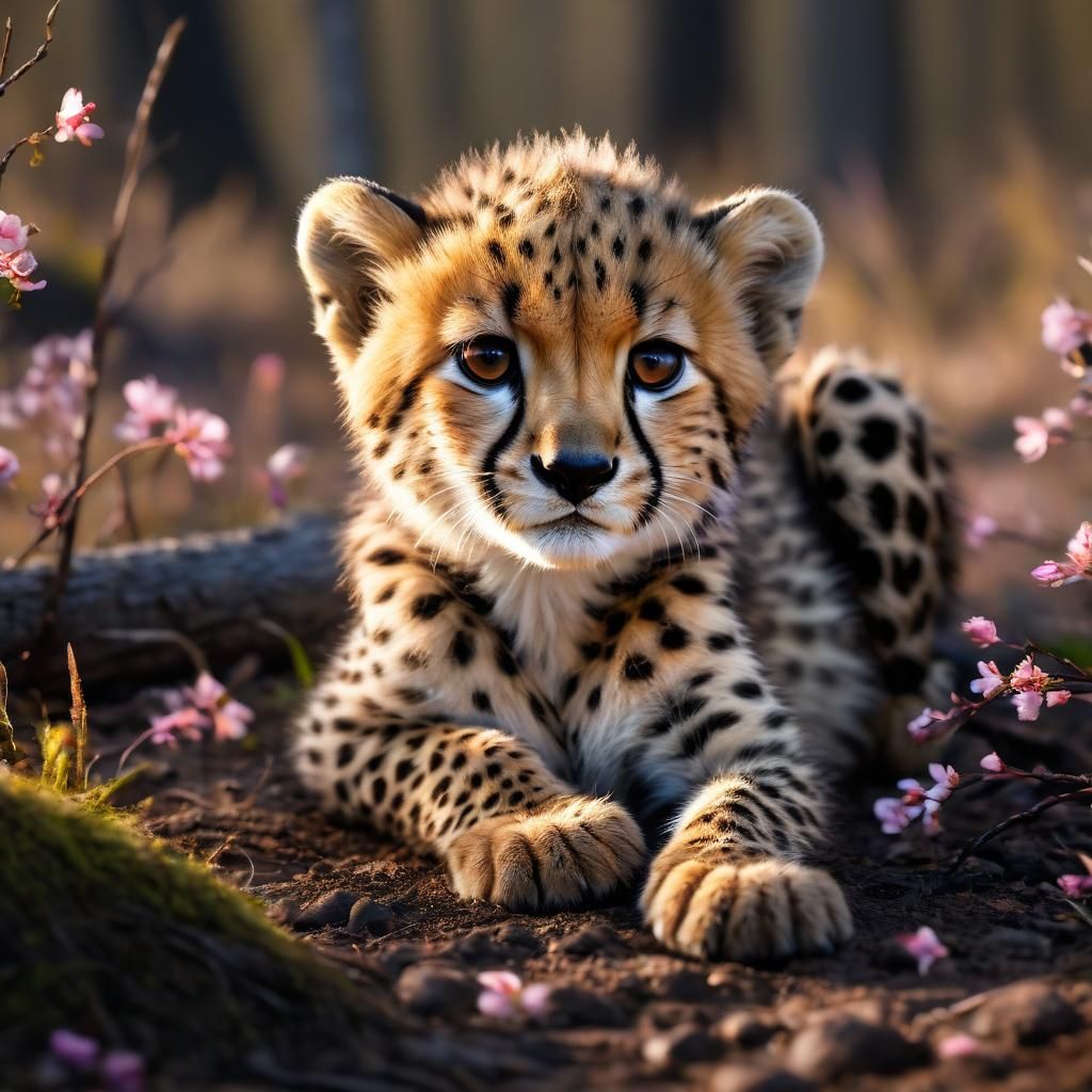 Cute Baby Cheetah