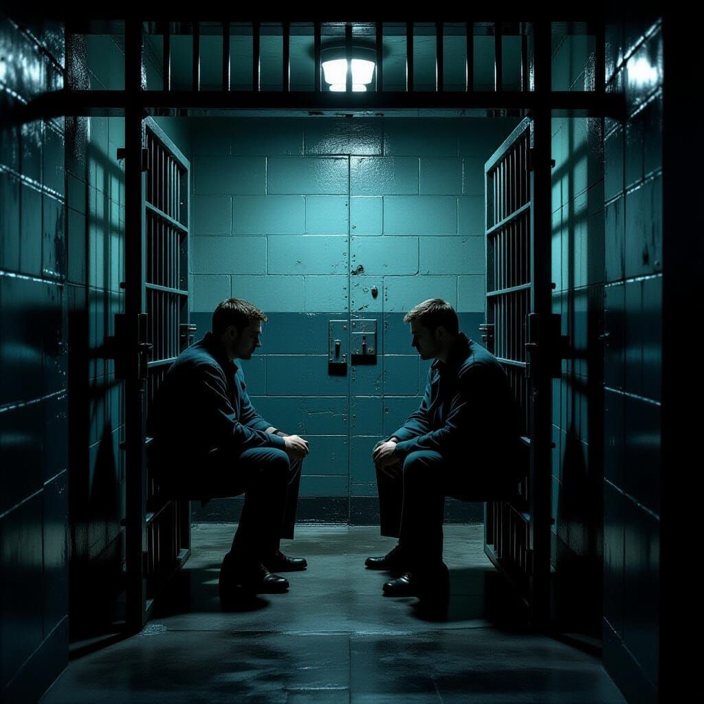 Two Men Trapped in Claustrophobic Jail Cell