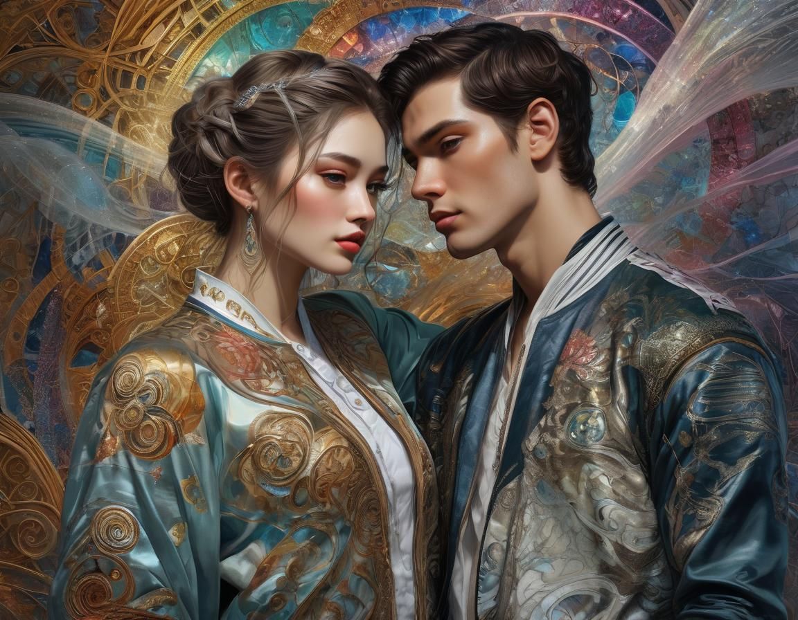 Passionate Kiss: Hypertextured Photorealism with Celtic Swir...