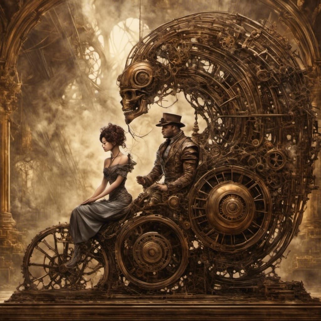 Steampunk Engine: Pensive Reflection on Mortality