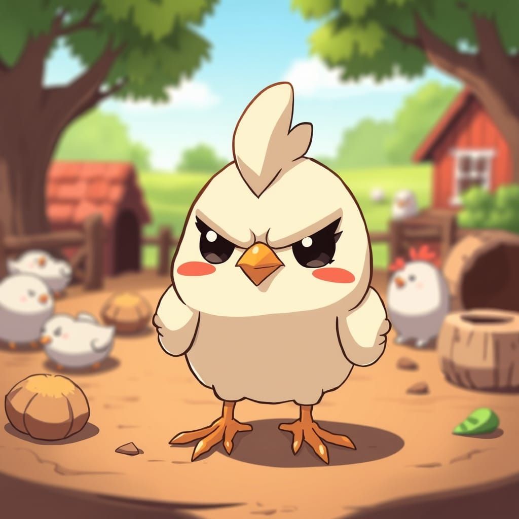 Angry Anime Chick on the Farm