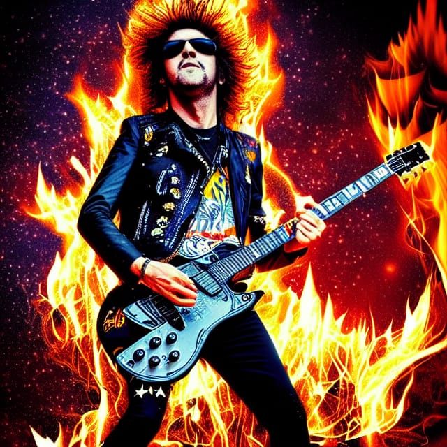 Hyper-Realistic Rock Star Poster in 4K Resolution