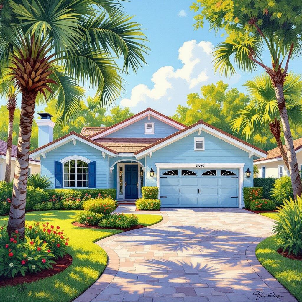 Charming California Style Home in Florida