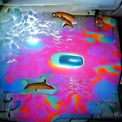Psychedelic Dolphin in Float Tank