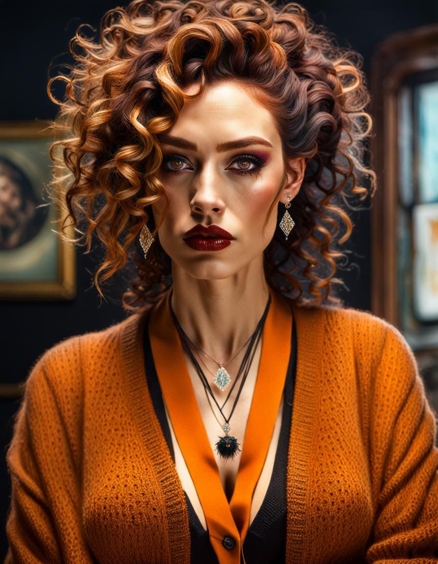 Detailed Portrait of a Transgender Person in Hyperrealism