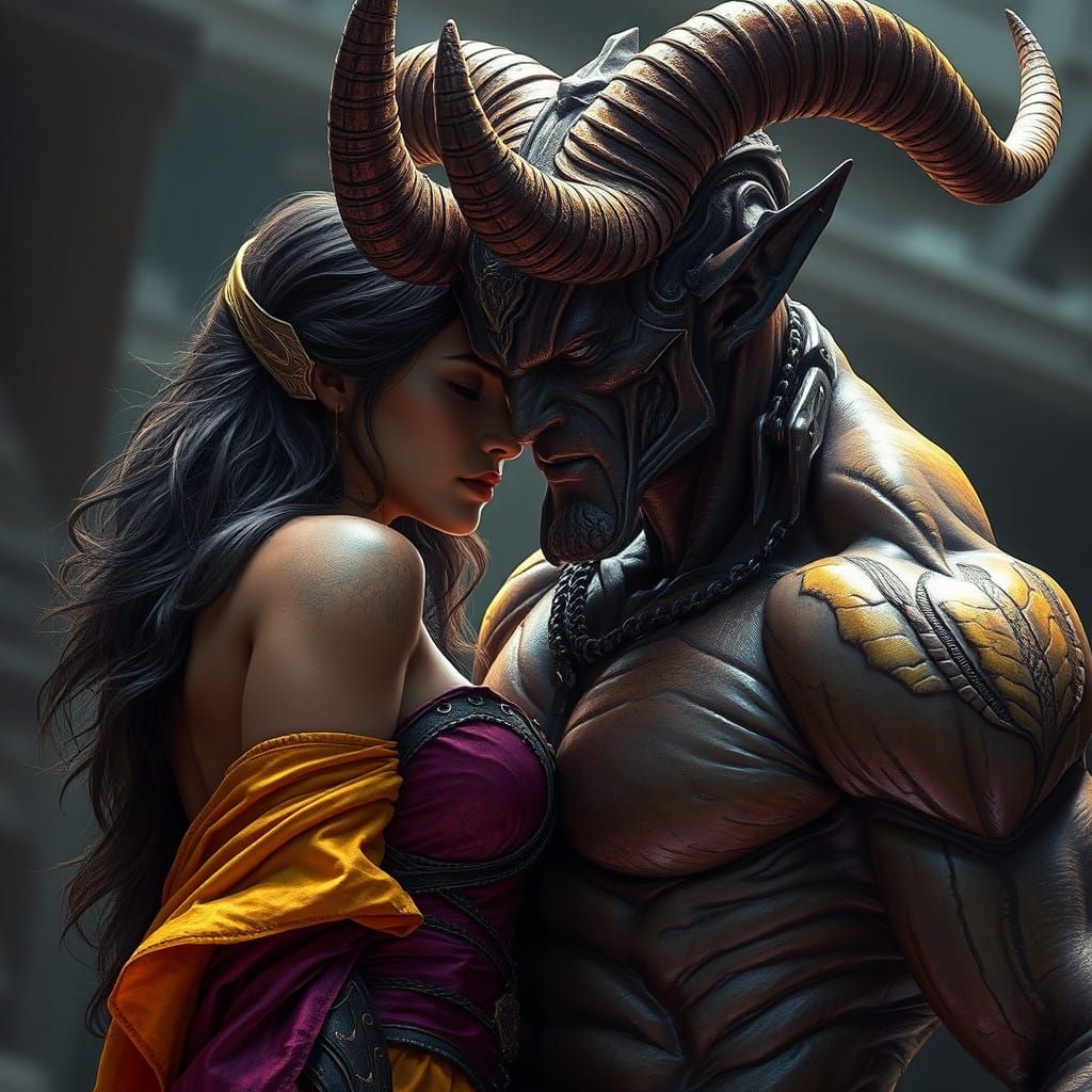 Ethereal Guardian in Dark Fantasy Setting with Intricate Det...