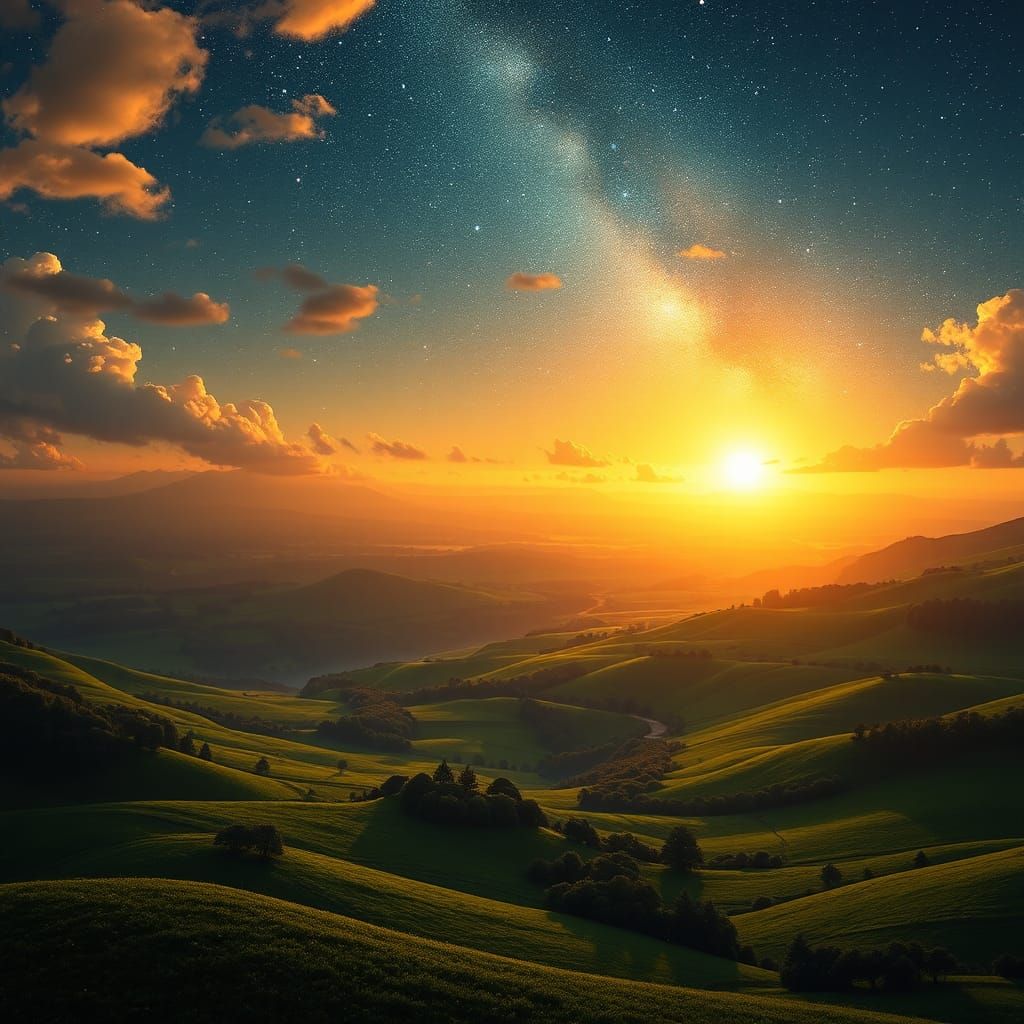 Serene Landscape Inspired by Psalm 136