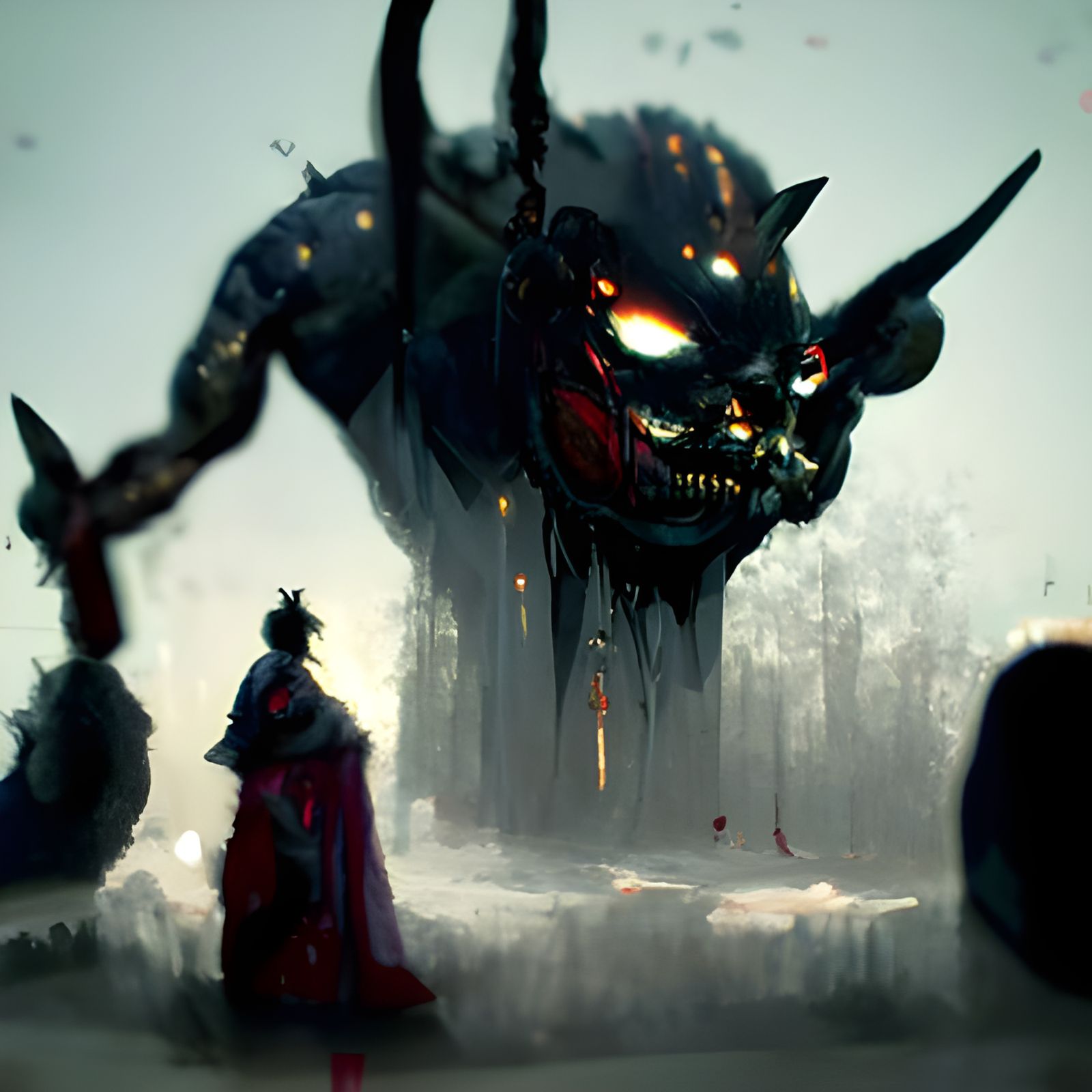 Sinister Oni Artwork in Fantasy Style