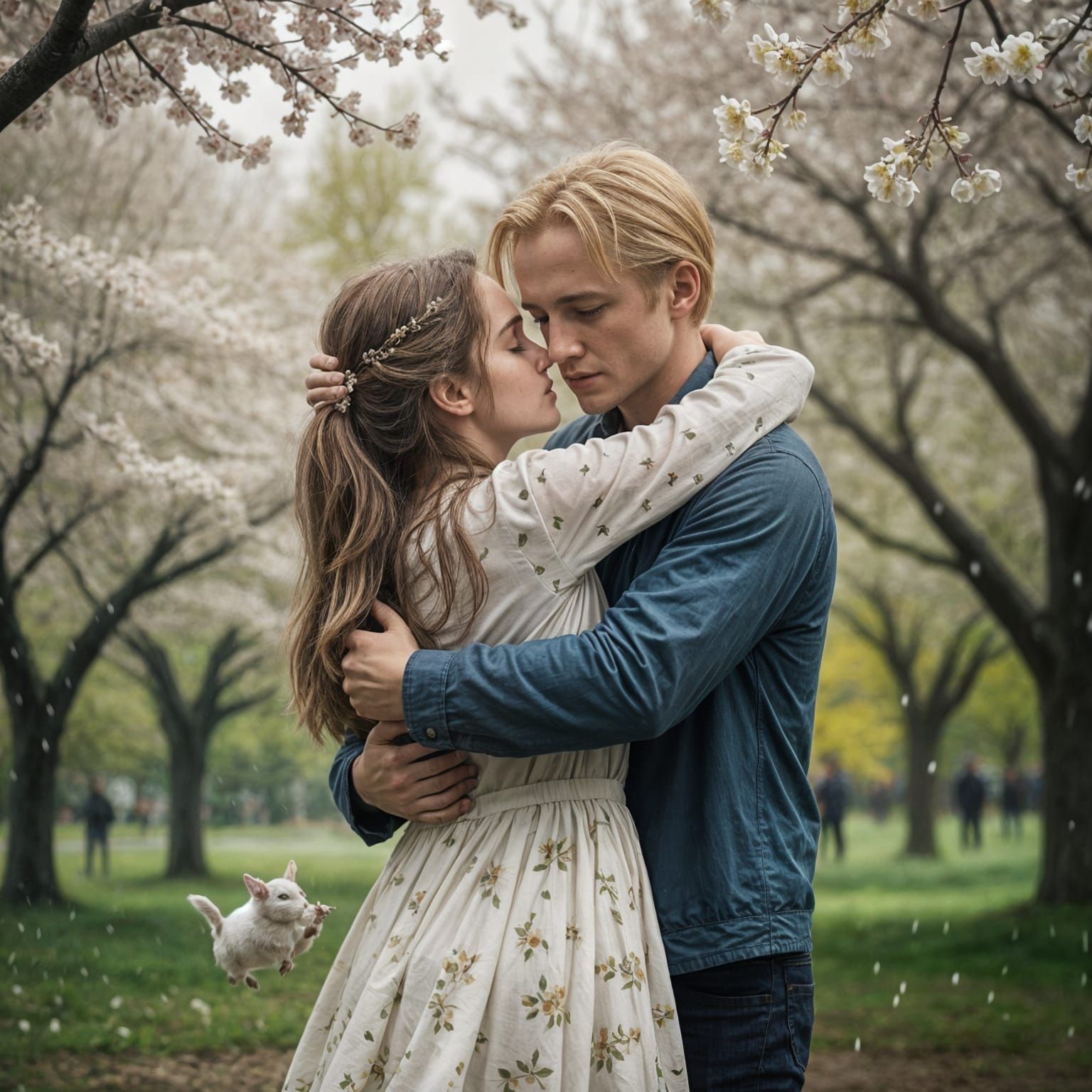 Ethereal Springtime Moment Captured in Cinematic Style