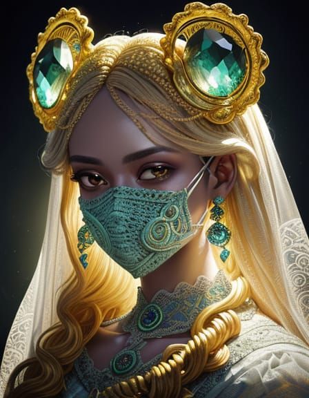 Chibi Cthulhu Portrait in Baroque Oil Painting Style