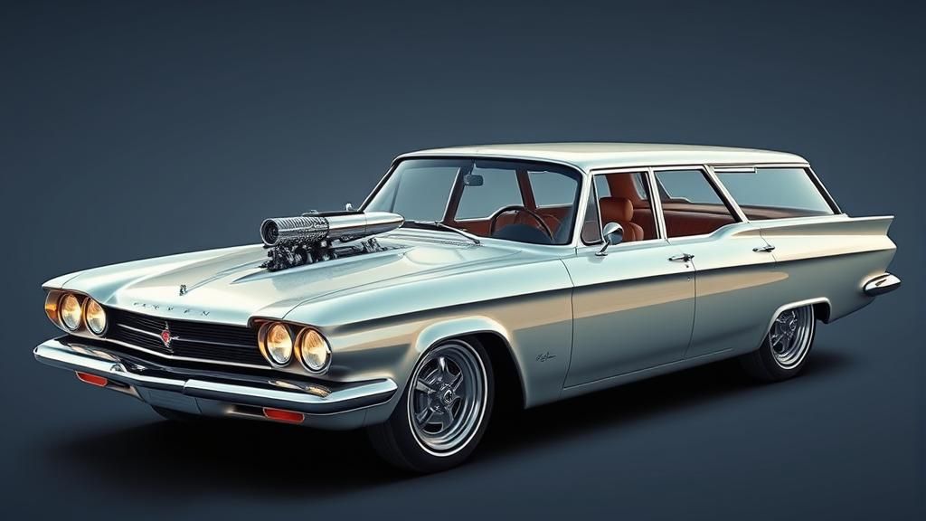 1960's concept sport car, American, sports station wagon, fu...