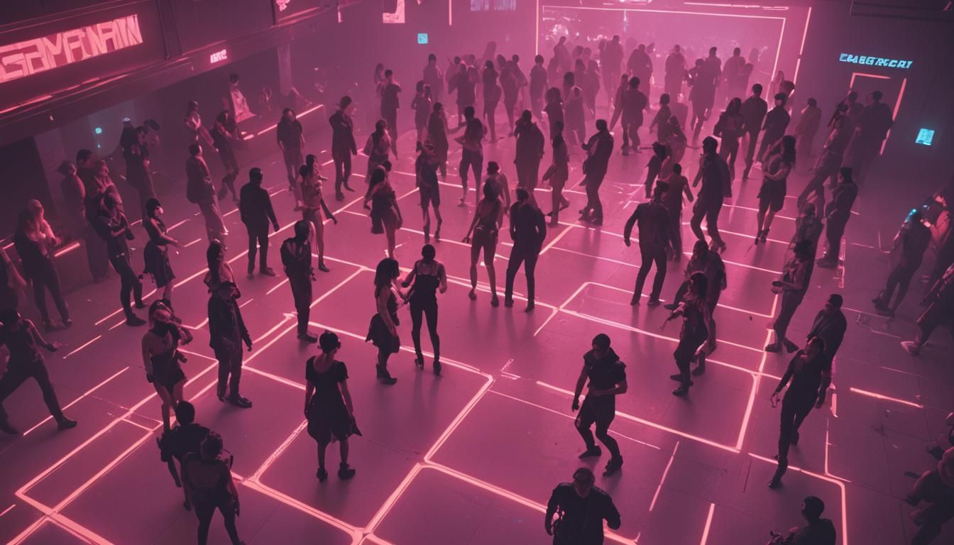Cyberpunk Club Scene