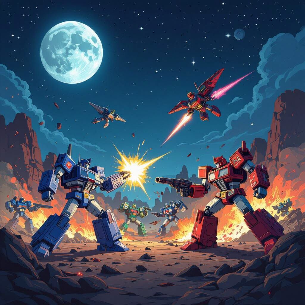 Autobots vs Decepticons Generation 1 Cybertron Battle
