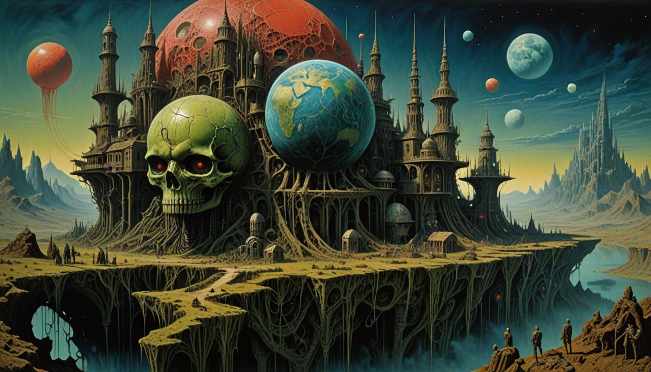 Surrealist Masterpiece: Fantastical Planet of the Insane Asy...
