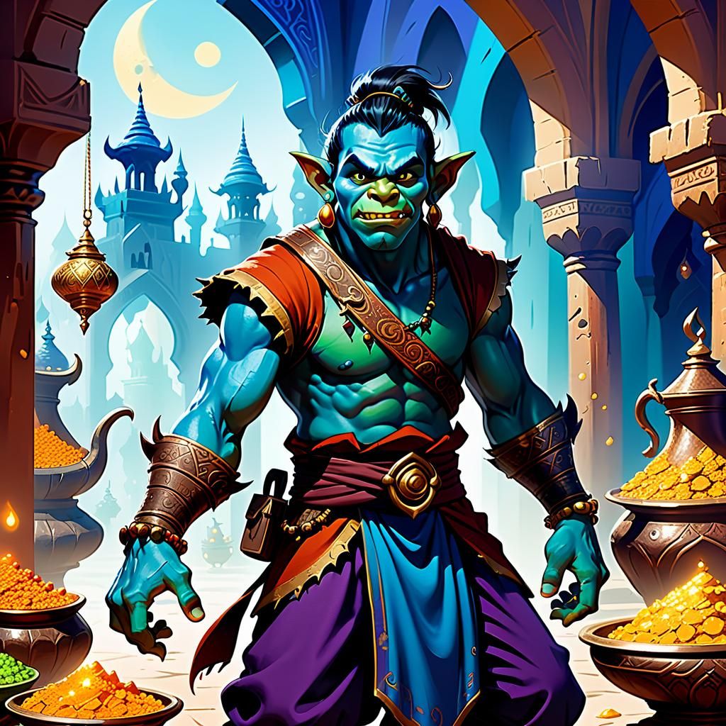 New RPG genetically modified Orc and Aladdin