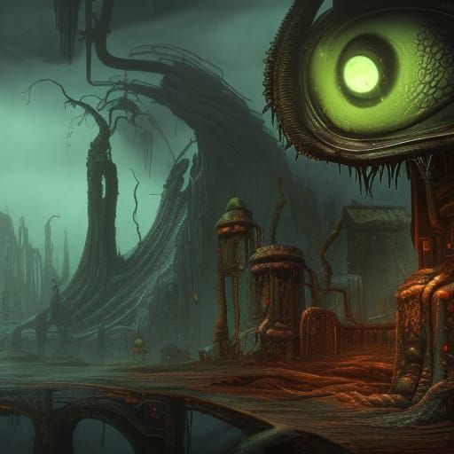 Eldritch Abominations Infest Gloomy Winterscape