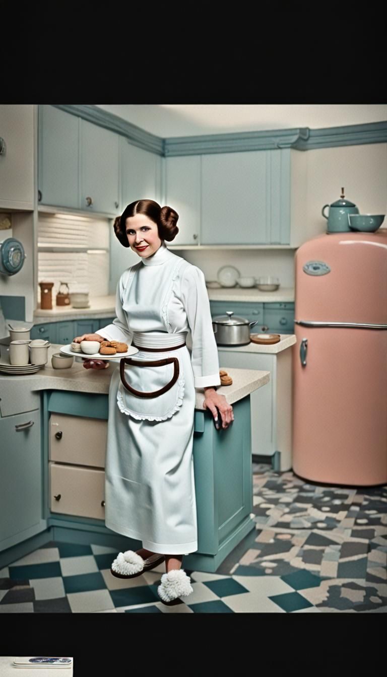 Princess Leia as 1950s Housewife