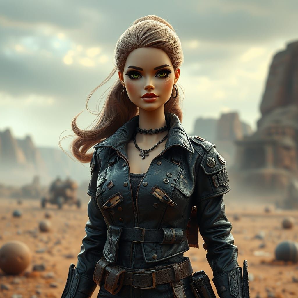 Post-Apocalyptic Barbie in Wasteland Armor